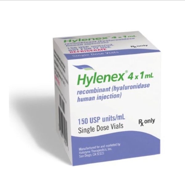 Hylenex® Hyaluronidase, HumanRecombinant, Preservative Free 150Unit / mL Injection Single-Dose Vial1 mLHYLENEX, SDV 150U/1ML 1ML (4/CT)